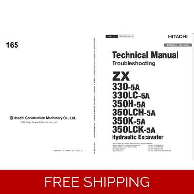 HITACHI ZX330-5A, ZX350-5A SERIES TECHNICAL MANUAL